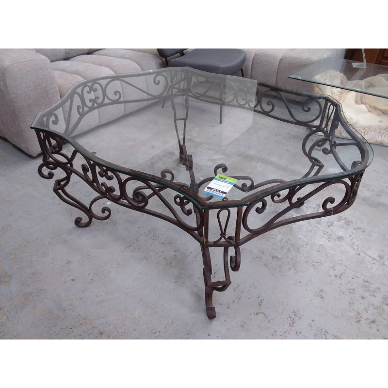 TABLE BASSE FER FORGE