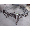 TABLE BASSE FER FORGE