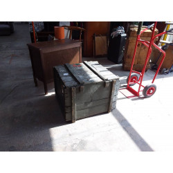 CAISSE MILITAIRE BOIS CARRE