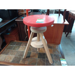 TABOURET TOURNANT ORANGE 