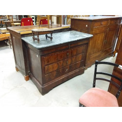 COMMODE DESSUS MARBRE ANCIENNE