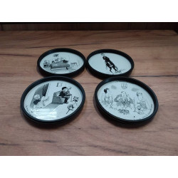 QUATRE DESSOUS DE VERRE...