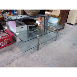 MEUBLE TV VERRE 