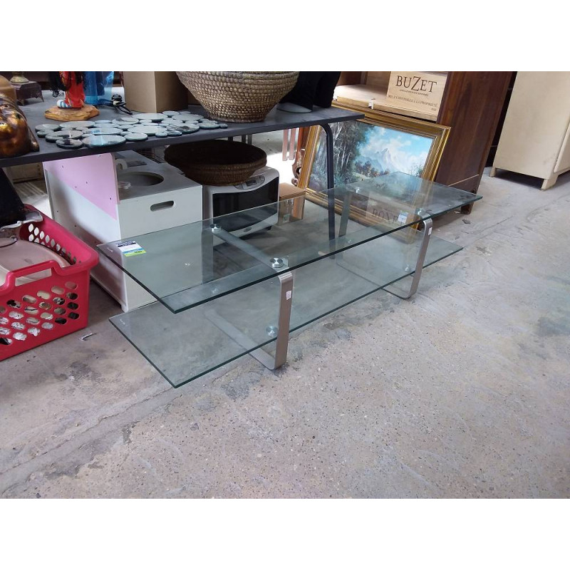 MEUBLE TV VERRE 