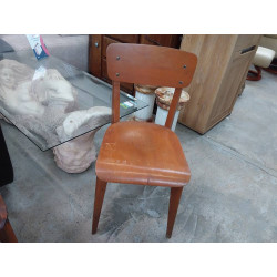 4 CHAISES BISTROT BOIS VINTAGE