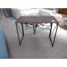 CONSOLE BUREAU BOIS METAL