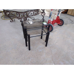 TABLE GIGOGNE VERRE