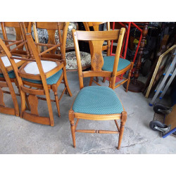6 CHAISES ASSISE VERTE 