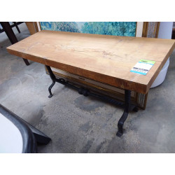 TABLE BASSE PIED FER