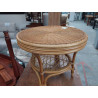 TABLE BASSE RONDE ROTIN