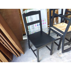 4 CHAISES NOIR