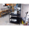 ETAGERE VERRE NOIR 