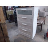 COMMODE BLANCHE 4 TIROIRS 