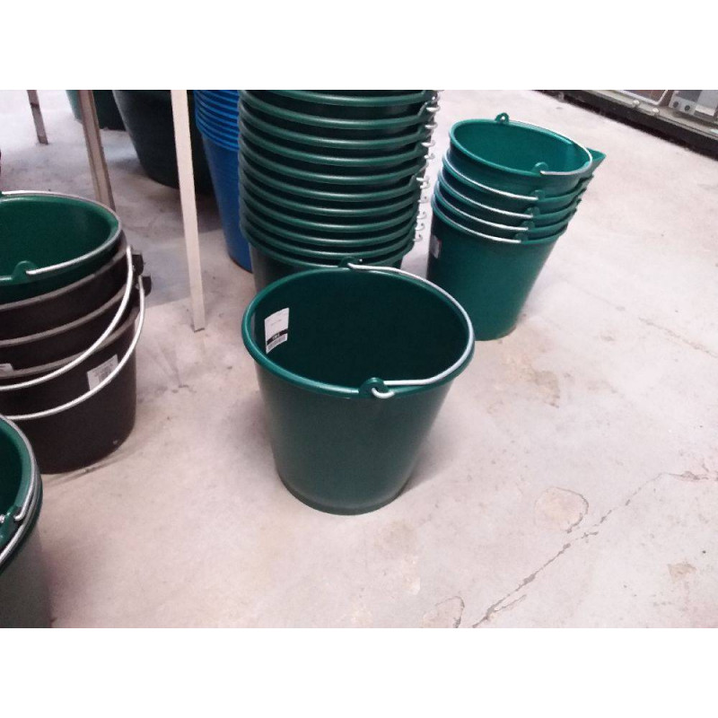 SEAU 16 LITRES ANSE METAL VERT