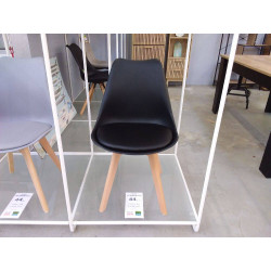 CHAISE SCANDINAVE COQUE NOIRE