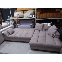 ERICE - CANAPE D\'ANGLE CONVERTIBLE ET COFFRE