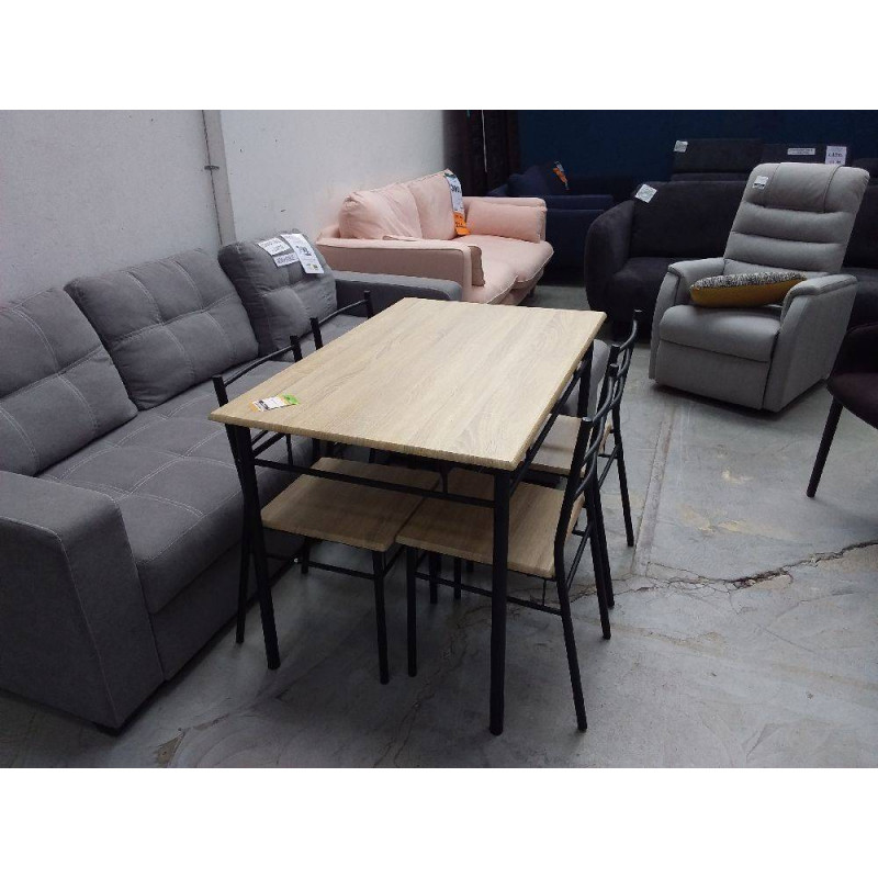 TABLE ET 4 CHAISES LOKA