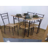 TABLE ET 4 CHAISES LOKA