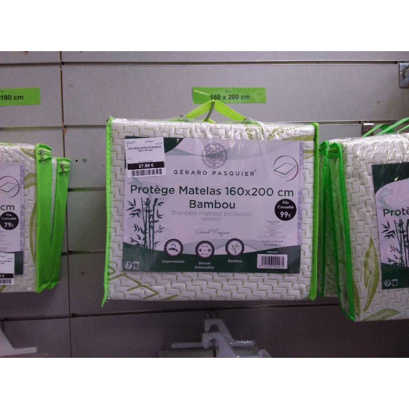PROTEGE MATELAS BAMBOU 160 X 200 CM