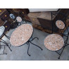 ENSEMBLE TABLE BISTROT ET 2 CHAISES R10