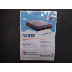 PACK SOMMIER + MATELAS  HILAIRE MERINOS 160 X 200 CM