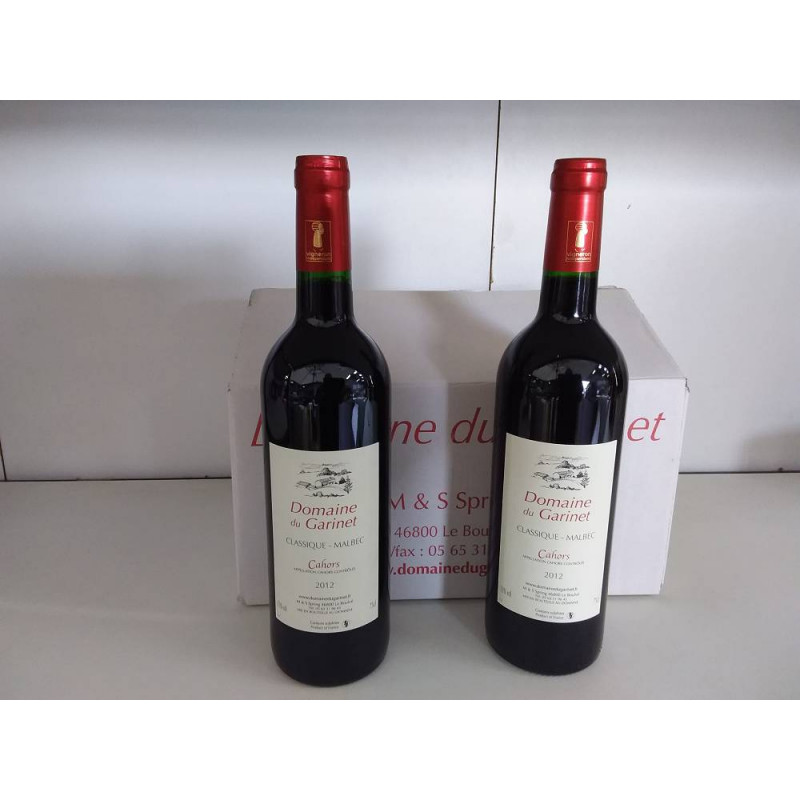 DOMAINE DU GARINET - 2012 - AOC CAHORS 